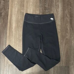 Abercrombie Kids Black Leggings Performance Fit
